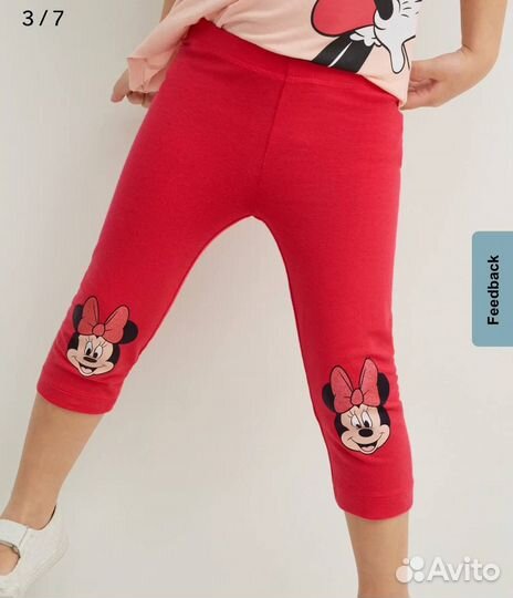 Лосины капри комплект для девочки 134