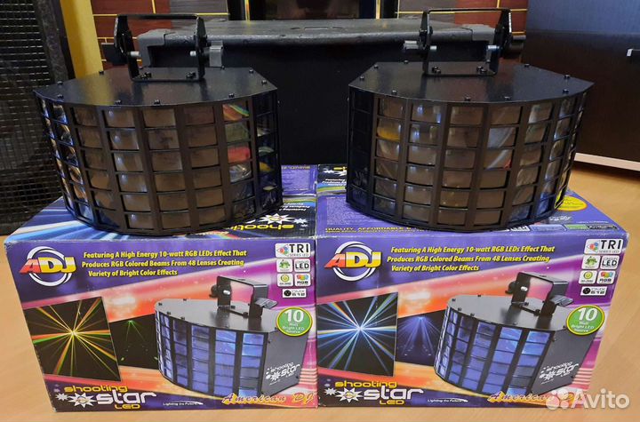 Светомузыка ADj Shooting Star LED 2ш Mic DMX Strob