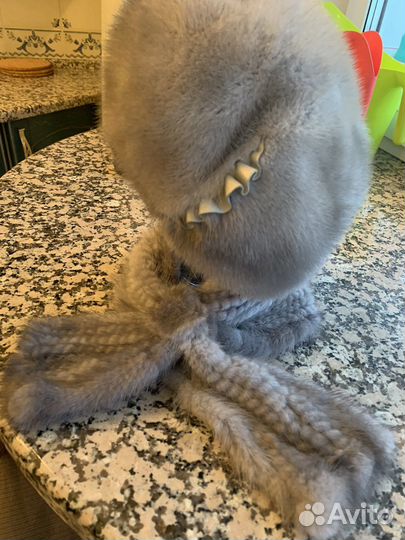 Норковый берет мягкий