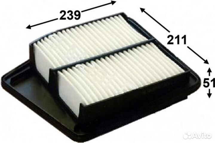 Azumi A28515 Фильтр воздушный honda accord 2.4 200