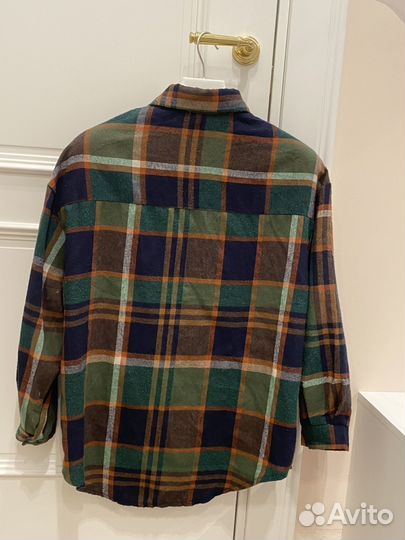 Клетчатая рубашка женская 42