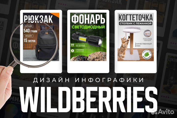Инфографика для маркетплейсов Ozon, Wildberries