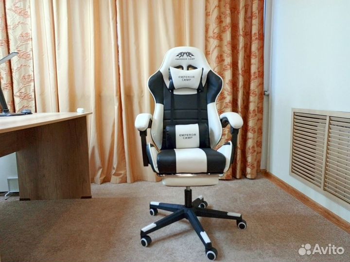 Компьютерное кресло white dark Emperor camp до 160