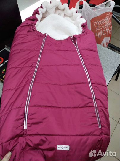 Зимний конверт в коляску