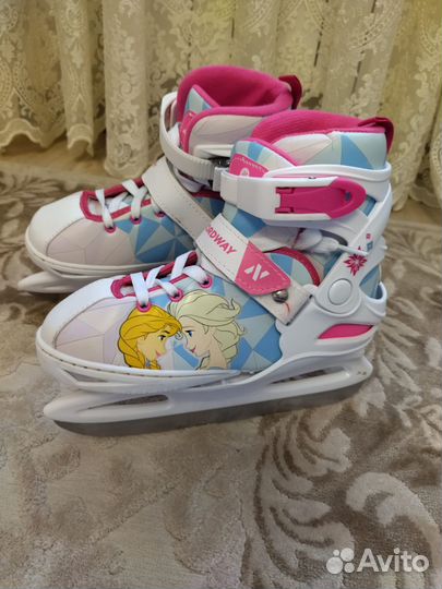 Коньки раздвижные для девочки 31-36