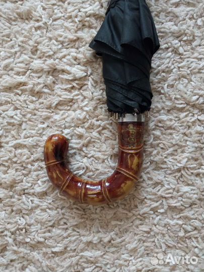 Зонт трость с костяной ручкой