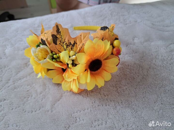 Ободок для волос ручной работы