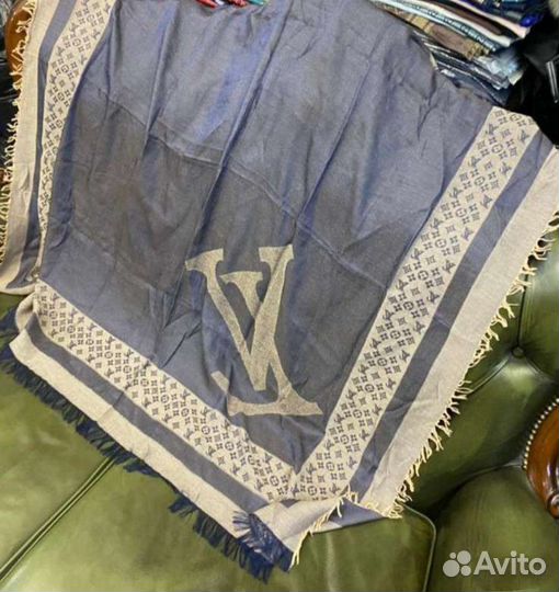 Платок хлопок с шелклм 135см lv италия