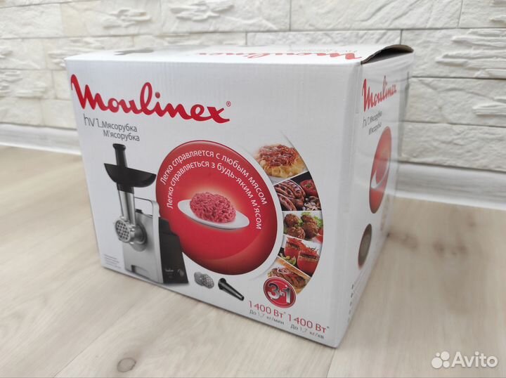 Электромясорубка Moulinex HV1 ME106832 новая