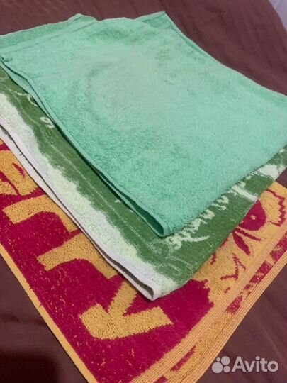 Полотенца новые, лен, хлопок