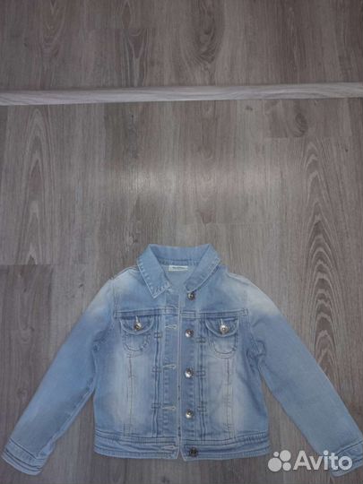 Джинсовая куртка для девочки 110р