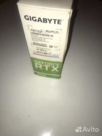 Видеокарта RTX 3060 12gb
