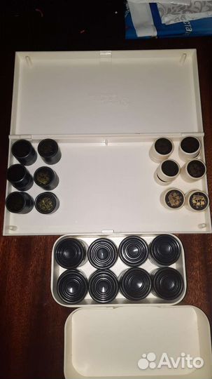 Шашки магнитные СССР, домино 50-е годы