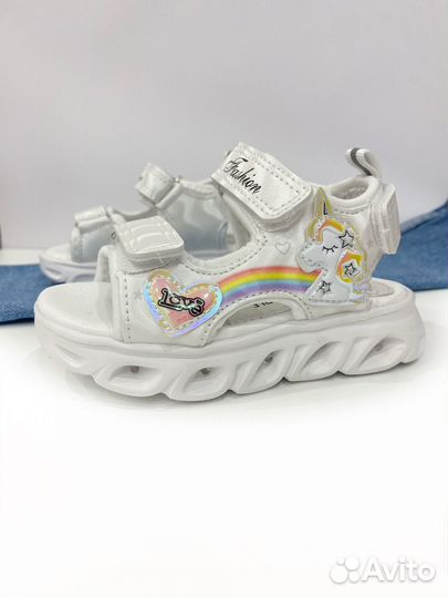 Сандалии для девочки светящиеся 27,28,29,30,31,32