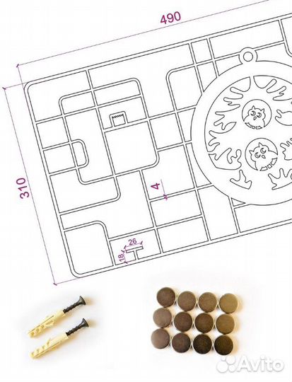 Мудборд (Металлический держатель)