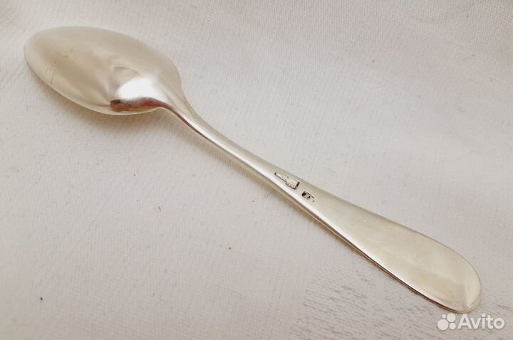Чайная ложка. Серебро 84 пр. 18хх г. Петербург