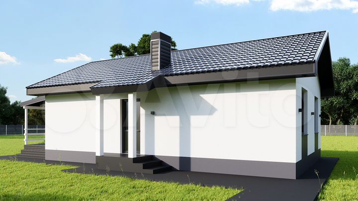 Коттедж 70 м² на участке 6,6 сот.