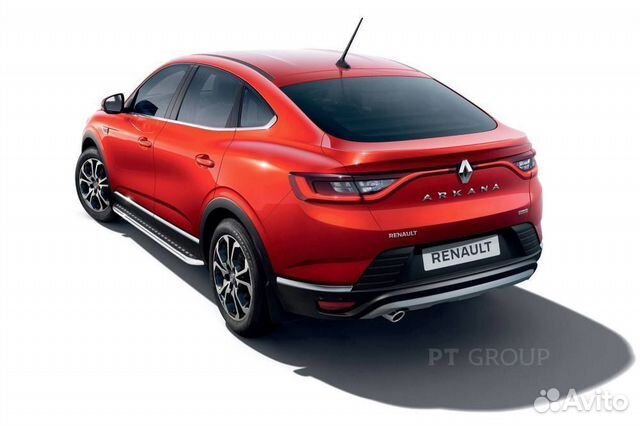 Защита порогов с площадкой 51 мм Renault arkana