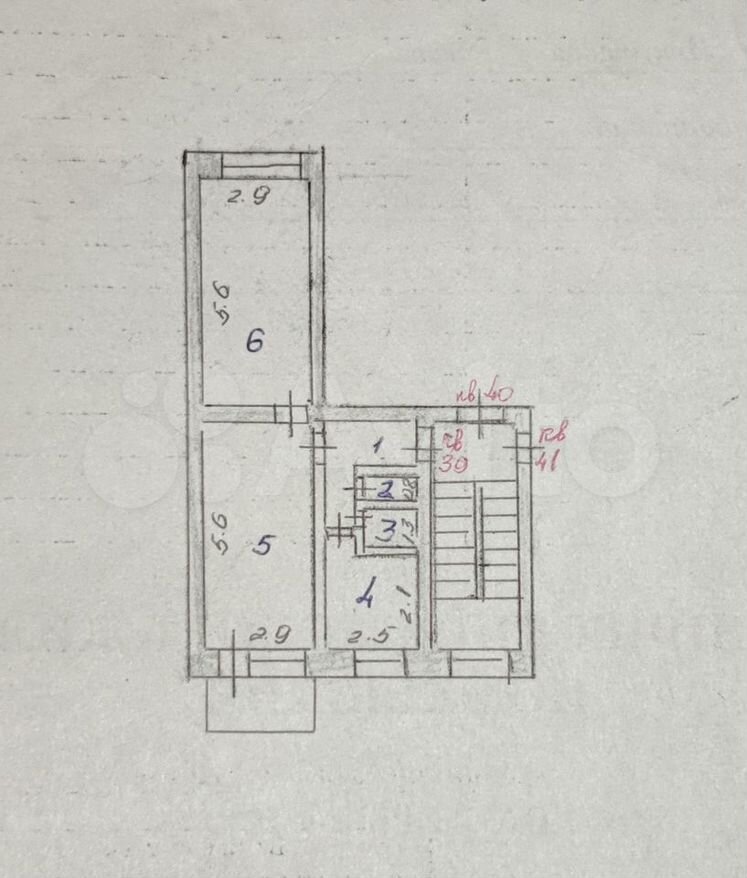 2-к. квартира, 45,8 м², 4/5 эт.