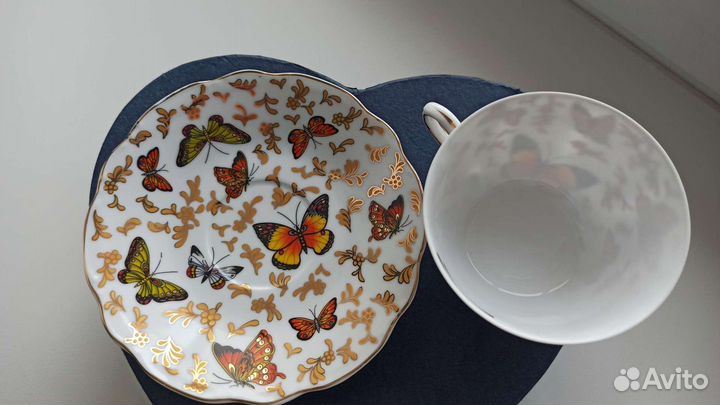 Фарфоровая чайная пара