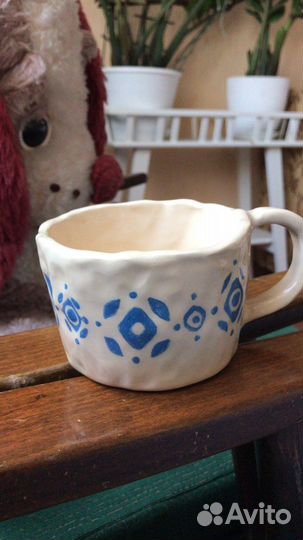 Кружка керамическая ручная работа
