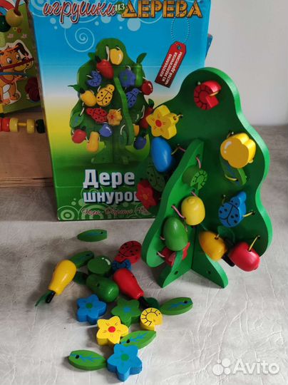 Деревянные игрушки, кубики