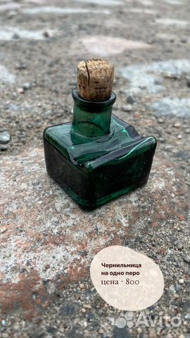 Чернильницы фарфоровые и стеклянные