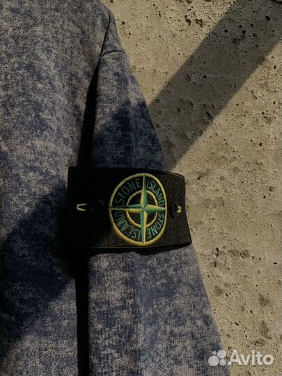 Худи Stone Island Camo Logo + 2 патча