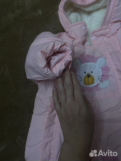 Детский зимний комбинезон 9-12 74-80-86
