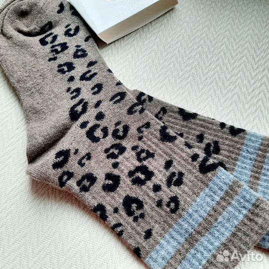 Носки 36-38 с леопардовым принтом новые