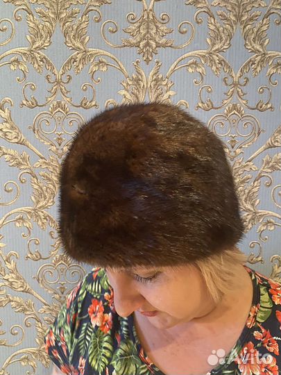Шапка норковая женская