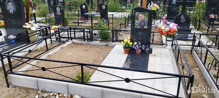Гранитные памятники, ограды,благоустройство могил