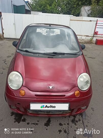 Daewoo Matiz 0.8 МТ, 2011, битый, 218 000 км