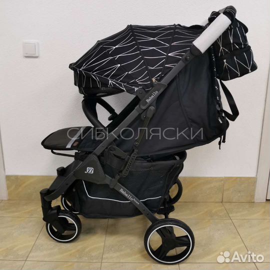 Коляска babalo future 2023 серебристые полоски