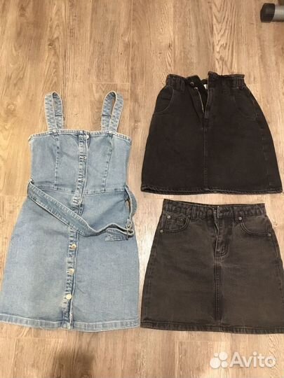 Джинсовый сарафан, юбки