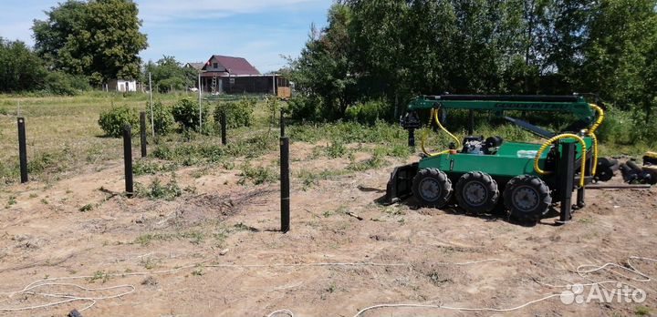 Винтовые сваи с установкой