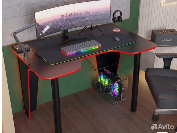 Компьютерный стол игровой чёрный