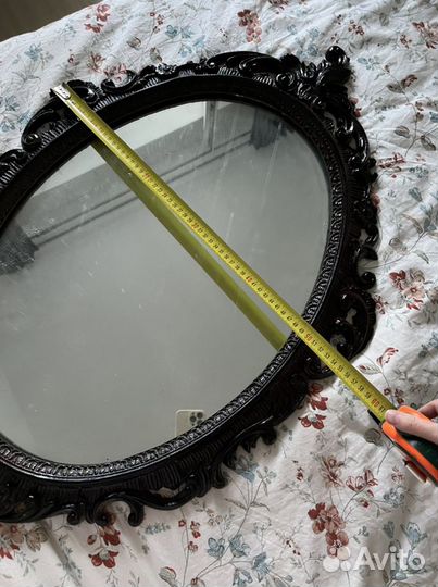 Раритетное советское зеркало в деревянной раме