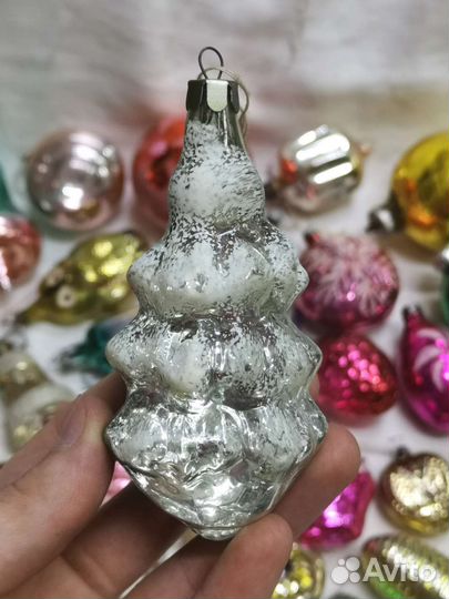 Елочные игрушки Разные 60 штук СССР