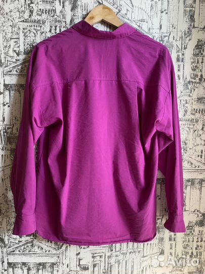 Рубашка фиолетовая м