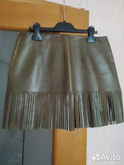 Кожаная юбка celine Оригинал