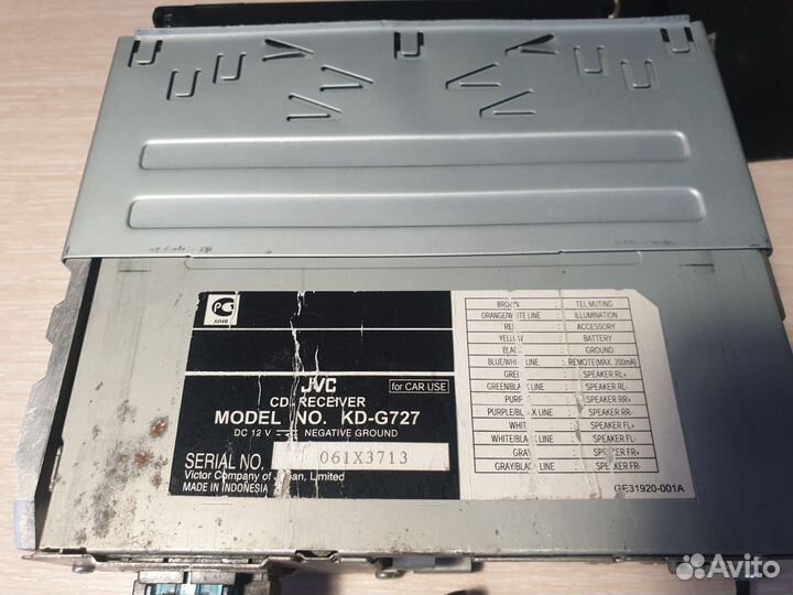 Автомагнитола JVC с usb