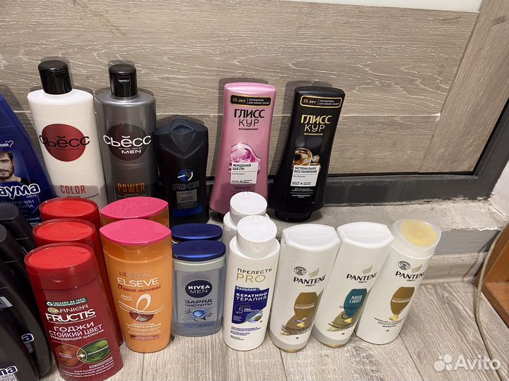 Шампуни, дезодоранты, лаки, пены для бритья