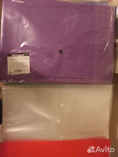 Папки на резинке и папки на кнопке