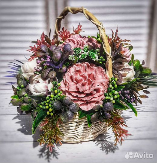 Букет цветов из мыла