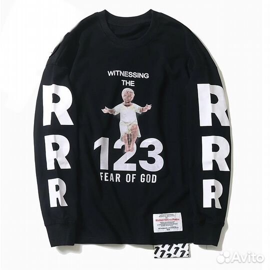 Свитшот Fear of god 123 черный