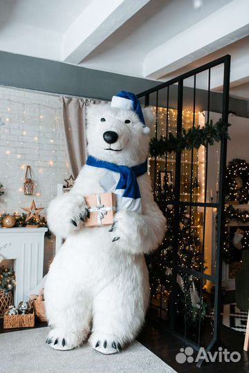 Белый мишка Тяпа