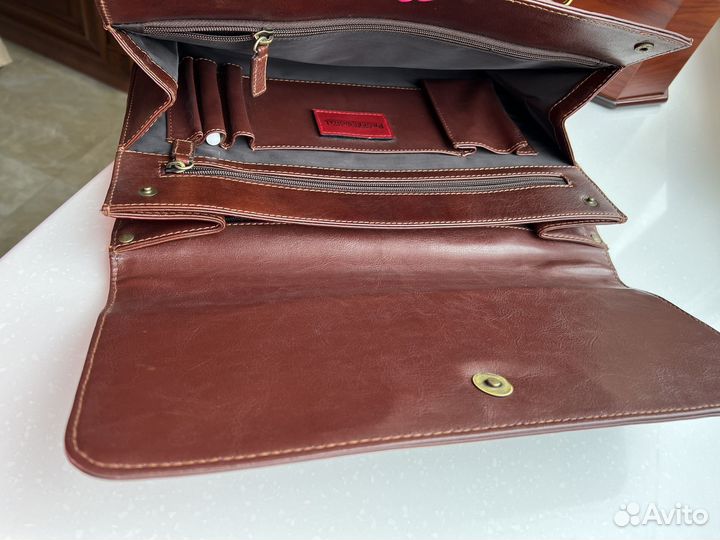 Кожаная папка для документов формат А4