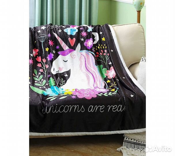 Покрывало Funfur Единорог 150*130 см
