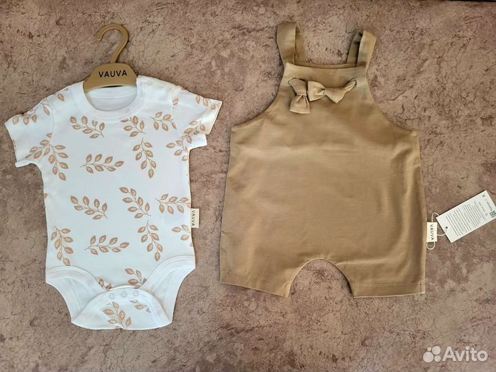 Комплект детский, боди+комбезик